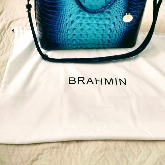 BRAHMIN LARGE OMBRE SATCHEL BAG - Picture 2 of 16